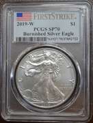 2019-W Burnished American Silver Eagle PCGS SP70