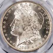 1884 0 Morgan Dollar PCGS MS64.