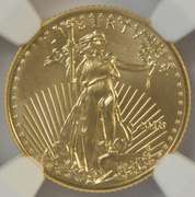 Perfect 2018 $5 Gold Eagle coin. NGC MS70 EARLY RELEASES