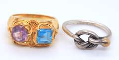 Group Lot of Vintage Sterling Silver Rings