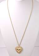 Ravishing Ruby and Pearl Locket Pendant Necklace in 14K Yellow Gold
