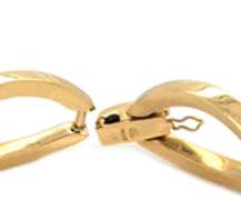 Spectacular 18kt Yellow gold Polished Marquise Shaped Five Link Bracelet