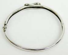 Sterling .25 Carat Diamond Bangle Bracelet