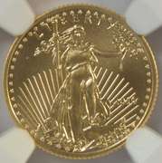 Special NGC MS70 graded 2016 $5 Gold Eagle. 30th Anniversary