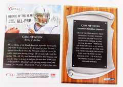 2 Cam Newton Football Cards, Rookie & Heisman