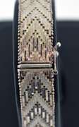 Italian Sterling Solid Riccio Chevron Bracelet