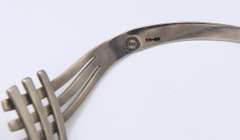 Vintage Sterling Silver Signed Cuff Necklace