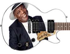 Buddy Guy Autographed Gibson Epiphone Les Paul Photo Graphics Guitar ACOA