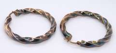 Vintage Sterling Silver Hoop Earrings