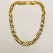 Incredible 18kt Yellow Gold & 4.0 Carat Diamond Necklace- 83.0 Grams!