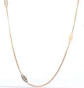 Gorgeous 18kt Plaque Chain Necklace