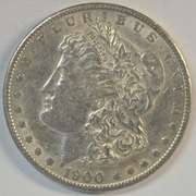 Lovely near Mint 1900-S Morgan Silver Dollar. Scarce date