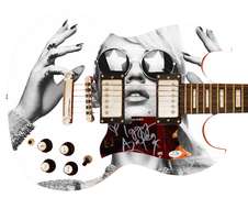 Iggy Azalea Autographed Signed Custom Graphics Photo Guitar ACOA