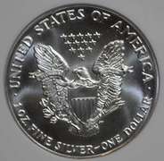 1992 American Silver Eagle NGC MS69