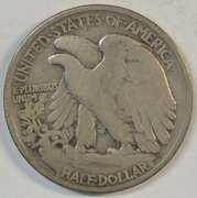 Scarce 1919-D Walking Liberty Half Dollar in Choice Fine