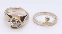 Group Lot of 10 Vinage Sterling Silver Rings