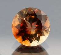 Premium 4.28ct calico colored Imperial Topaz solitaire