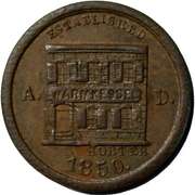 Peter Warmkessel N Y City Hotel? Civil War Store Card.