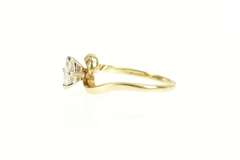 14K Yellow Gold 0.38 Ct Marquise Diamond Solitaire Engagement Ring