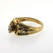 Exceptional 14kt Yellow Gold Marquise Diamond Ring