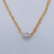 14kt Yellow Gold Double Chain Pendant Necklace