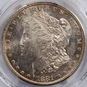1881 S Morgan Dollar PCGS MS64