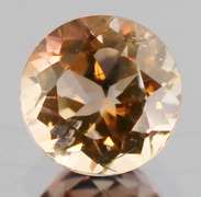 Brilliant champagne 3.67ct Imperial Topaz solitaire