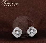 Glamorous Flower Sterling Silver Earrings