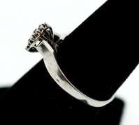 Desirable 10k White Gold Cluster Diamond Ring