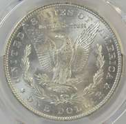 Near Gem BU 1884 Morgan Silver Dollar. PCGS MS64