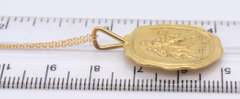 Gorgeous 18kt Greco Roman Male Intaglio Pendant on Chain