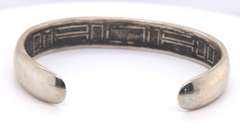 Vintage Sterling Silver Turquoise Cuff Bangle