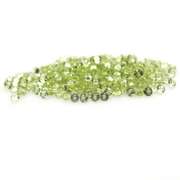 Real 5.69ct untreated apple green Peridot set