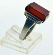 Sterling Silver Carnelian Ring
