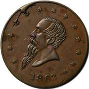 1863 Gustavus Lindenmueller N Y C Saloon Civil War Store Card