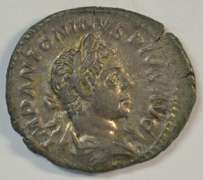 Original near Mint Elagabalus Roman Silver Denarius, 218-222 AD