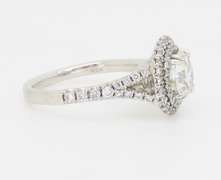 GIA Certified Double Halo Diamond Engagement Ring