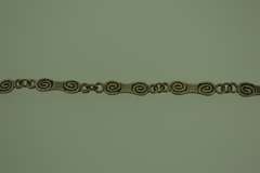 Sterling Silver Swirl Link Necklace