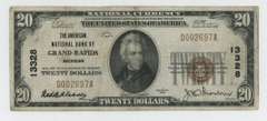 Nice 1929 Series $20 National of Grand Rapids, MI (13328)