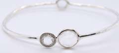Ippolita Diamond Stella Sterling Silver Bangle
