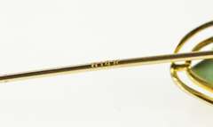 14K Yellow Gold Victorian Jasper Cabochon Wavy Halo Stick Pin