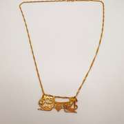 21kt Solid Yellow Gold Pendant Necklace