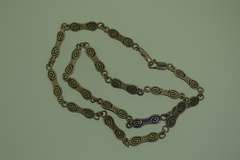 Sterling Silver Swirl Link Necklace