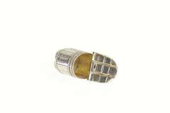 Sterling Silver 3D Antique Inspired Wash Bucket Charm/Pendant