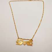 21kt Solid Yellow Gold Pendant Necklace