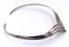 Vintage Sterling Silver Signed Cuff Necklace