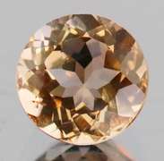 Brilliant champagne 3.58ct Imperial Topaz solitaire