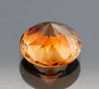 Premium 4.28ct calico colored Imperial Topaz solitaire