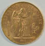 Choice BU 1897-A France 20 Francs Gold 'Angel' piece