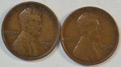 Sharp pair of semi-key date Lincoln Cent: 1915-S & 1924-D